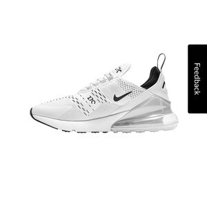 Nike Air Max 270 White and Black Sneakers